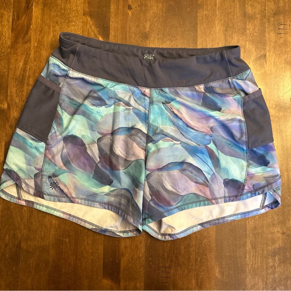 Athleta Girl XXL 16 Record Breaker 3” Short Dance‎ Cheer Gym Running Sporty 💜💙